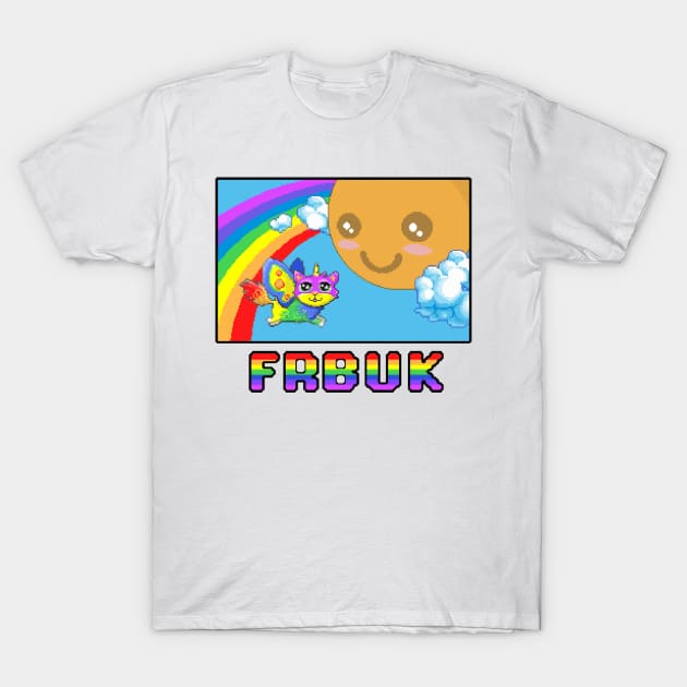 Fluffy Rainbow Butterfly Unicorn Kitty 16-Bit T-Shirt by Resonate_Media